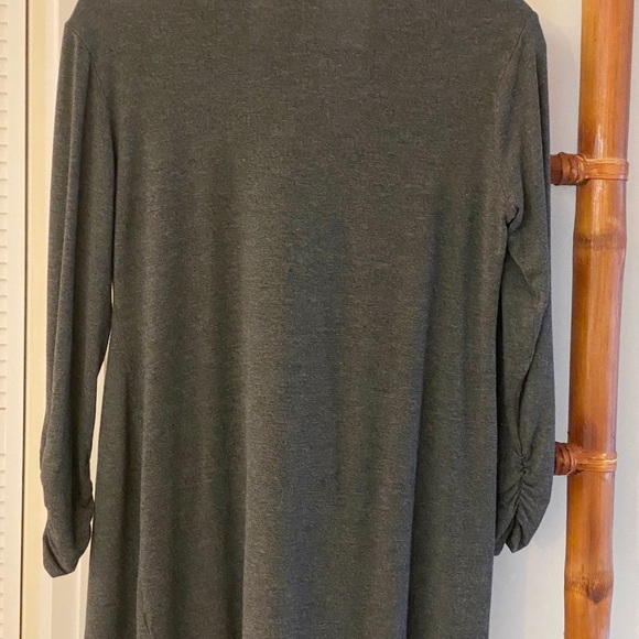 JM FLEURETTE GRAY OPEN LARGE CARDIGAN - Picture 3 of 5